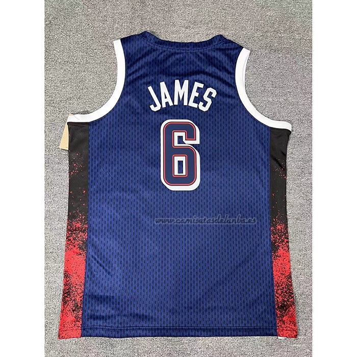 Camiseta USA 2025 LeBron James NO 6 Azul